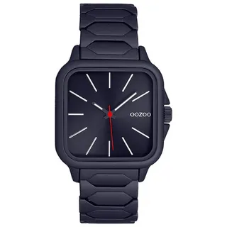 OOZOO Quarzuhr Armbanduhr C11663 36x36 mm Dunkelblau Edelstahlband Quarz