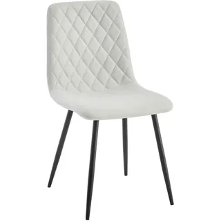 Ti'me Stuhl, Beige, Metall, Textil, konisch, 45x87x55 cm, Stoffauswahl, Esszimmer, Stühle, Esszimmerstühle, Vierfußstühle