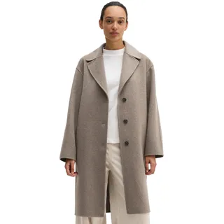Marc O'Polo Wollmantel "aus hochwertigem Melange-Doubleface", Damen, Gr. 44, beige (stone taupe melange), Obermaterial: 50% Wolle, 47% Polyester, 3% Sonstige Fasern, unifarben, regular fit, Mäntel