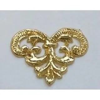 Wachsornament Herz - Gold