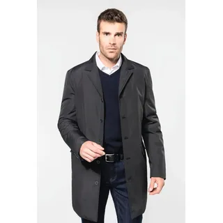 Kariban Premium Strukturierter Herren-Trenchcoat - Blau - XXL