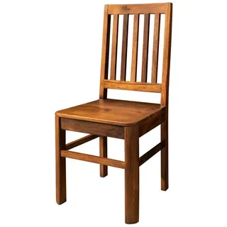 MASSIVMOEBEL24.DE Stuhl Sheesham 45x45x100 gewachst braun