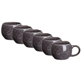 Butlers Espressotasse COTTAGE 6er-Set in Schwarz | Gr.: onesize