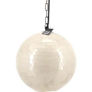 PTMD 1-flg. Ø25 cm rund beige Glas