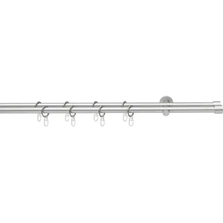 Good Life Vorhangstange Cap 2-läufig Ø 16 mm 260 cm Grau