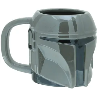 The Mandalorian Helm-Tasse - Offiziell lizenzierte Star Wars Tasse, Sammel-Keramikbecher, Geschenk für Fans, 650 ml