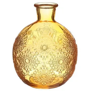 NaDeco Dekovase Kugelvase Bologna Größe h.12 Ø9.5 cm, in Ocker Kugelflasche