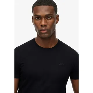 Superdry Organic Cotton Essential Logo Tee - T-Shirt - Herren Black / Black L