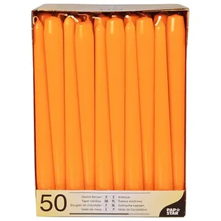 Papstar 50 STARPAK Kerzen orange