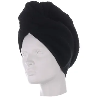 Möve Haarhandtuch 27 x 67 cm schwarz