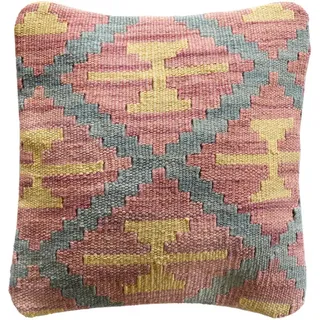 Looma Kissen, Pink, Textil, Patchwork, Rechteckig, 40x40 cm, Care & Fair, Wohntextilien, Kissen, Dekokissen