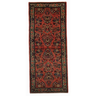 Orientteppich Perserteppich Sarough 202 x 84 cm, Borento, rechteckig, Handgeknüpft rot