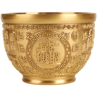 Messing Zylinder Ornament Handwerk Kunst Pflanzer Vase Sparschwein Home Dorm, Gold, Durchmesser 6,2 cm