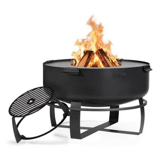 SET: Feuerschale „ XXl VIKING“ 80 cm inkl. Grillplatte und Rost