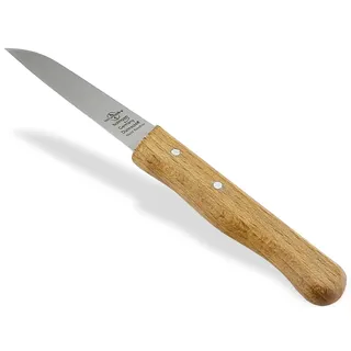 Gemüsemesser Solingen Schälmesser mit Nicht Rostfreier Messerklinge | Obstmesser, Küchenmesser, Universal Messer Made in Germany mit extra scharfem Schnitt und Holzgriff aus Buche