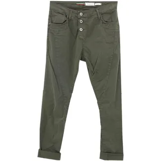 Please, P 78A_DR7N3N-P78A, Damen Jeans Hose Twill Stretch 3786-dark Green M - M