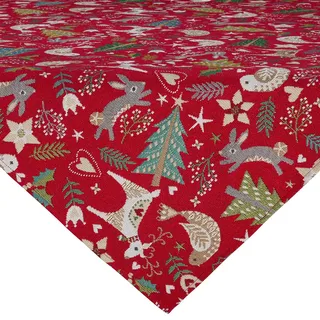 Erwin Müller Mitteldecke Mitteldecke, Gobelin Motiv rot