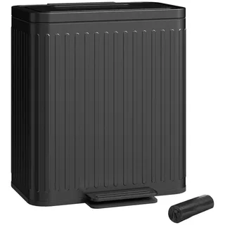 Homcom Mülleimer 20 l Schwarz