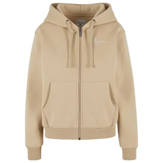 Karl Kani Chest Signature Essential Zip Hoodie", - Beige
