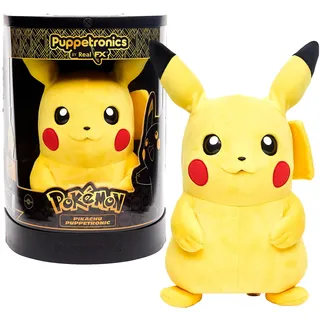 Puppetronic Pikachu, Animatronic, interaktiv, über 100 Aktionen und Geräusche, bewegt Augen, Ohren und Mund, spricht und errötet, inklusive 4 Attacken, immersives Erlebnis für Fans, Famosa (REK00000)