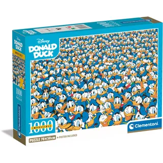 CLEMENTONI 39799 Puzzle 1000 Teile Disney Collection Impossible Compact