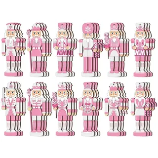 Nussknacker Weihnachtsschmuck, Rosa Nussknacker Anhänger Weihnachtsbaumschmuck, Nussknacker Soldat Weihnachtsanhänger