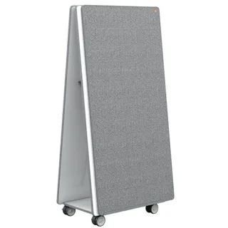 NOBO Whiteboard/Notiztafel-System Move & Meet 90 x 180 cm grau