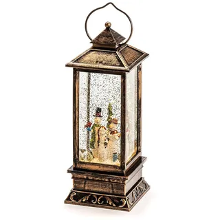Konstsmide LED Schneelaterne 27 cm Braun