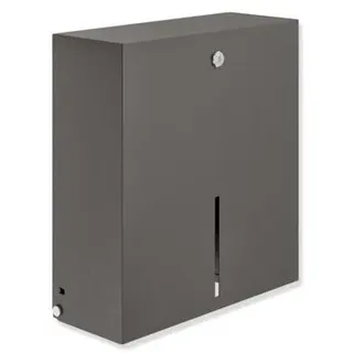 Hewi System 900 WC-Großrollenhalter 900.21.00160SC aus Edelstahl, pulverbeschichtet, dunkelgrau, perlglimmer tiefmatt,