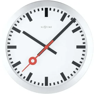Nextime Bahnhofsuhr 19,00 cm 3998ST weiß