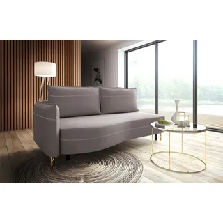 exxpo - sofa fashion Schlafcouch Federkern 2-Sitzer Lila