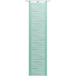 Neutex for you! Schiebegardine Padova (1 St), Schlaufen, halbtransparent, Scherli, inkl. Beschwerungsstange, Halbtransparent, Fransen-Effekt, modern grün 57 cm x 175 cm