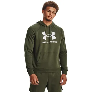 Under Armour Rival Fleece Logo Hoodie Herren 390 marine od green/white M