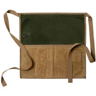 Sallys Wasserabweisende Gartenschürze für Gärtner Zaus Gewachster Baumwolle - Multifunktionale Werkzeugschürze mit Taschen, Verstellbar, Robust & Pflegeleicht, Garten - Einheitsgröße