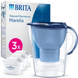 Brita Marella blau 2,4 l + 3 Maxtra Pro Kartuschen
