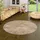 Snapstyle Hochflor-Teppich Rund Höhe 20 mm braun 200 cm x 200 cm x 20 mm