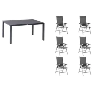 KETTLER Garten-Essgruppe BasicPlus silberfarben