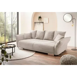 Livetastic Bigsofa Pera, Beige, Kunststoff, 4-Sitzer, Füllung: Schaumstoff, 242x71x90 cm, Made in EU, Rücken echt, Wohnzimmer, Sofas & Couches, Sofas, Bigsofas