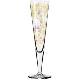 Ritzenhoff Sektglas Goldnacht, Glas, Mehrfarbig H:24cm D:7cm Glas bunt