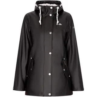 Schmuddelwedda Damen Regenjacke, XXL, Schwarz - XXL