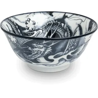 WestCraft Suppenschale Japan-Bowls ASIATICA, Ramen Bowl Schalen aus Porzellan, 15 cm, Porzellan, Hochwertig, asiatische Reis-, Nudel-, Tapas-, Udon-, Müsli-Schüssel blau|grün