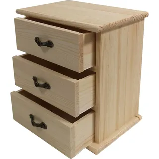 Yudu Schmuckbox mit 3 Schubladen