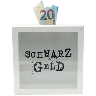 Dekohelden24 Spardose Moderne Bilderrahmen Spardose / Sparbüchse / Moneybox - Motiv über, (1-tlg) 15 cm x 15 cm x 5 cm