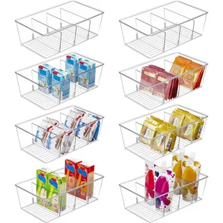 luxuskollektion Kühlschrank Organizer 8-tlg. transparent