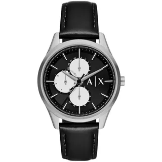 Herrenuhr ARMANI EXCHANGE DANTE AX1872 Multifunktion Leder Schwarz