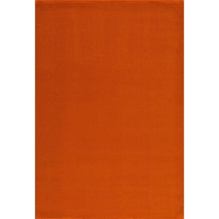 Teppich Uni, Sanat, rechteckig, Höhe: 13 mm, robuster Kurzflorteppich, große Farbauswahl orange 80 cm x 200 cm x 13 mm