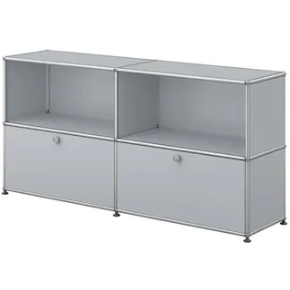 USM Haller Sideboard mit 2 Klapptüren mattsilber