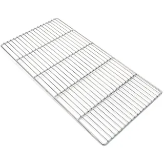 Wiltec Edelstahl Grillrost eckig 58 x 30 cm rostfrei für Holzkohlegrill, Gasgrill und andere