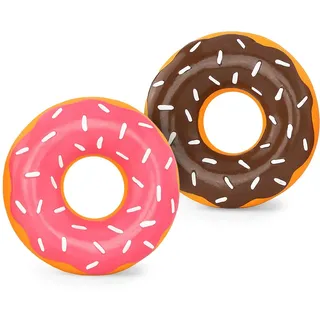 ZippyPaws Latex-Donutz – Schokolade und Erdbeere (2er-Pack)