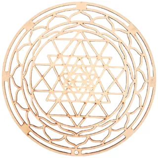 Pomurom Sri Yantra Wanddeko, 30CM Heilige Geometrie aus Wandkunst, Grid Board, Spirituelle Zubehör für Yoga/Meditation, Wandschmuck Dekoration für Haus Schlafzimmer Wohnzimmer